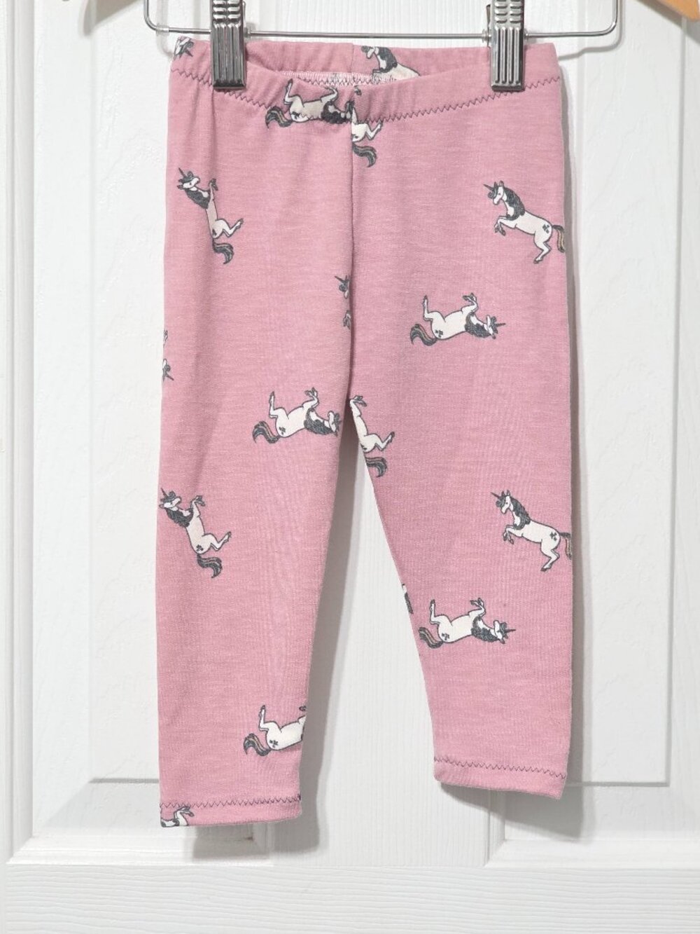 baby girl unicorn leggings, 12m